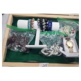 Unsearched Box Full of Costume Jewelry