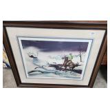 Sanford Fisher 'Hidin' Here' Framed Winter Print