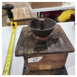 Antique Wooden Coffee Grinder