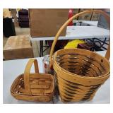 Two VTG Longaberger Baskets One With Liner