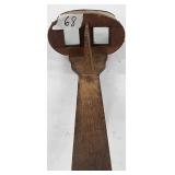 antique handheld wooden stereoscope