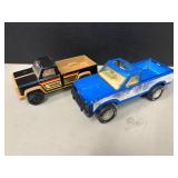 Lot of 2 metal toy trucks