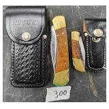Two VTG Pocket Knives With Cases
