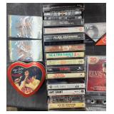LG VTG Cassette Tape Lot & Elvis Collectables