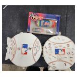 Lot Of VTG Baseball Card Holders & NFL Gordon Car