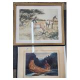 Two VTG Framed Native American Prints