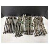 Model train track pieces