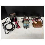 lot of vintage model train electrical equipment