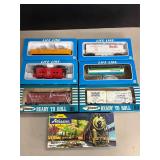 7 VTG HO scale model trains. Life-Like, Varney