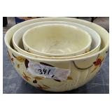Lot of 3 Hall Jewel Tea Serving Bowls