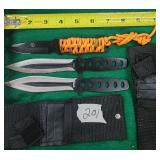 Lot of 3 Long Blade Knives