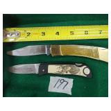 Two VTG Pocket Knives Smith & Wesson & WW2