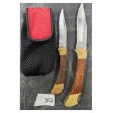 Two VTG Pocket Knives One With Case
