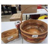 Two VTG Longaberger Baskets