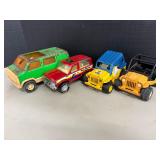 Lot of 4 small vintage vehicles