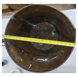 Antique Spun Brass 21.5' Apple Butter Kettle