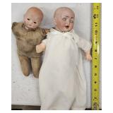 Two Early 1900s German Bisque Dolls