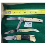Lot Of 3 VTG Pocket Knives