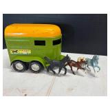 VTG Nylint Stables toy horse trailer & horses