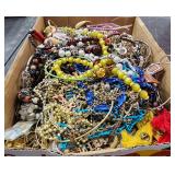 Unsearched Box Full 5lbs + Of Costume Jewelry