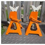 Orange 3-Ton Heavy Duty Jack Stands