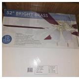 Litex 52-Inch Bright Brass Ceiling Fan