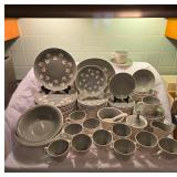 Ironstone USA Service for 12 Dinnerware Set