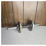 Adjustable Metal Dumbbell with 2.5 lb Plates
