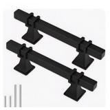 Lepatape Black Handles 3-Inch Hole Center, 5-Pack