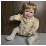 Danbury Mint 'Playing Footsie' Porcelain Doll