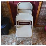 Two Metal Folding Chairs