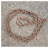 11-Foot 3/8' Chain with Two Hooks