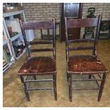 Wooden Ladder-Back Chairs