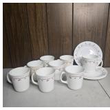 Corning 'Burgundy Rose' Dinnerware