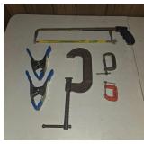Clamps and Hacksaw Set