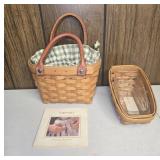 Longaberger Little Boardwalk Basket Set