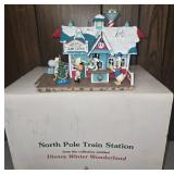 North Pole Train Station Figurine by Disney