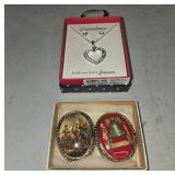 Necklace Set and Brooch Lot