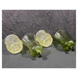 LE Smith Daisy Button & Homco Votives