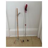 Two Long-Handled Grabbing Tools