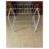 White Metal Freestanding Shoe Rack