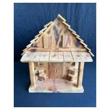 Rustic Wooden Log Cabin Model