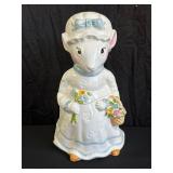 Weiss Hand Painted Ceramic Mouse Cookie Jar
