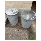 Galvanized Steel Trash Cans