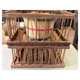 Wooden Stackable Crates with Slatted Design