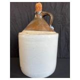 11.5-Inch Stoneware Jug with Cork Stopper