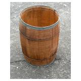 Wooden Barrel with Metal Bands