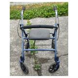 Blue Drive Medical Rollator with Seat