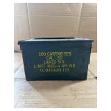 Metal Ammunition Box with Contents