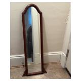 Wood-Framed Standing Mirror, 11ï¿½ x 40ï¿½